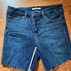 Levi's Women's Blue Denim Shorts